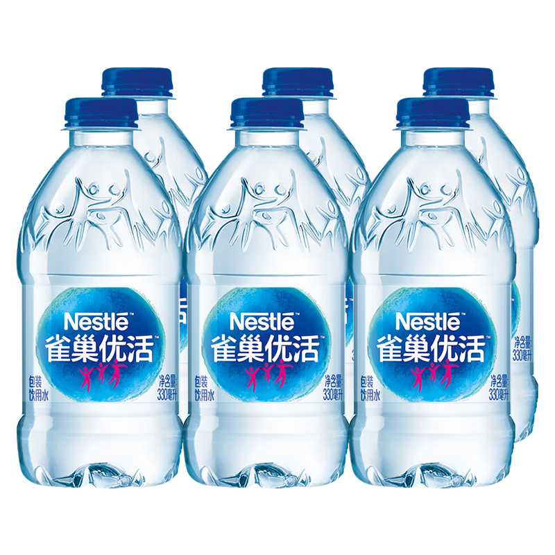 雀巢(nestle) 优活饮用水 矿泉水330ml*6瓶雀巢饮用水