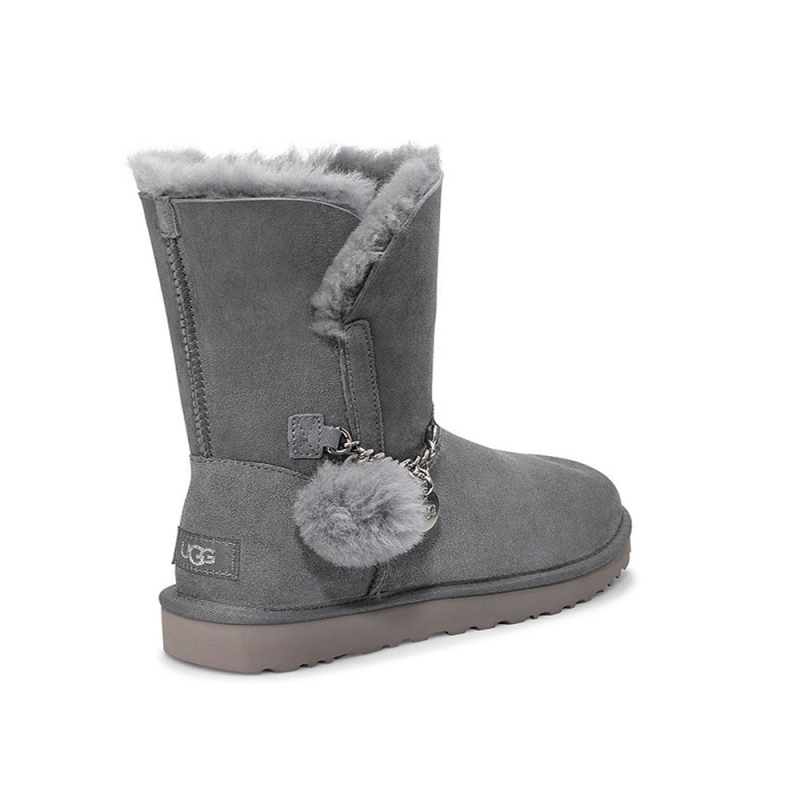 [直营]UGG(UGG) CLASSIC MINI CHARMS女士经典翻毛短筒保暖雪地靴女靴1103765