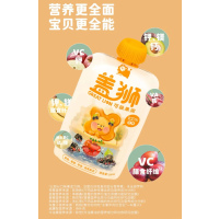 盖狮车厘子·香蕉·苹果果泥可吸袋装不添加糖盐纯水果果泥100g