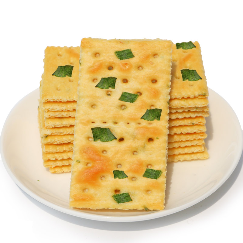 唛兆香葱苏打饼干整箱 葱香咸味梳打饼小零食小吃彩盒装高清大图
