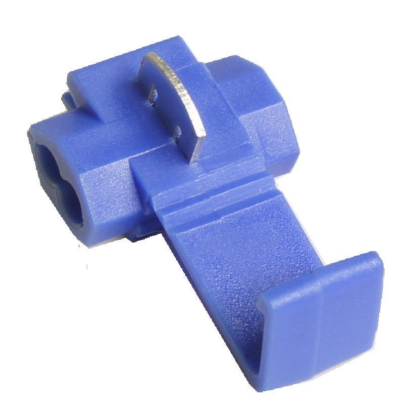 500只蓝色免破线夹快速接线端子电线连接器接头软线分线器卡子夹