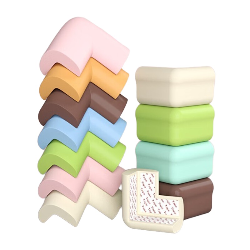 儿童防撞角防磕碰防撞角安全保护角宝宝桌角套桌子茶几直角防撞条 免贴浅灰色10个防撞角 L型