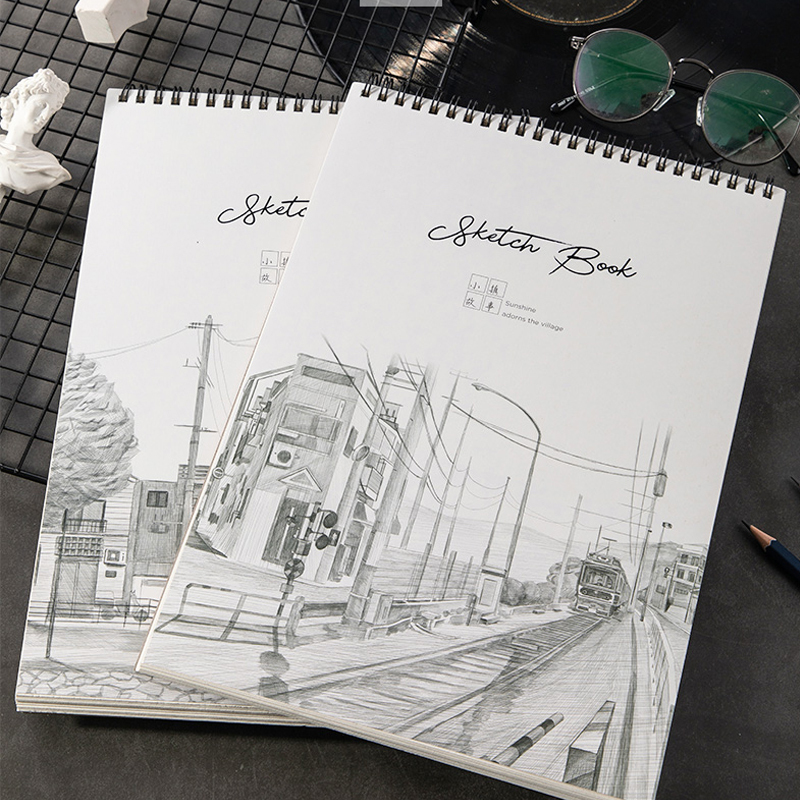 得力（deli）a4素描本8k速写本8开画画绘图纸