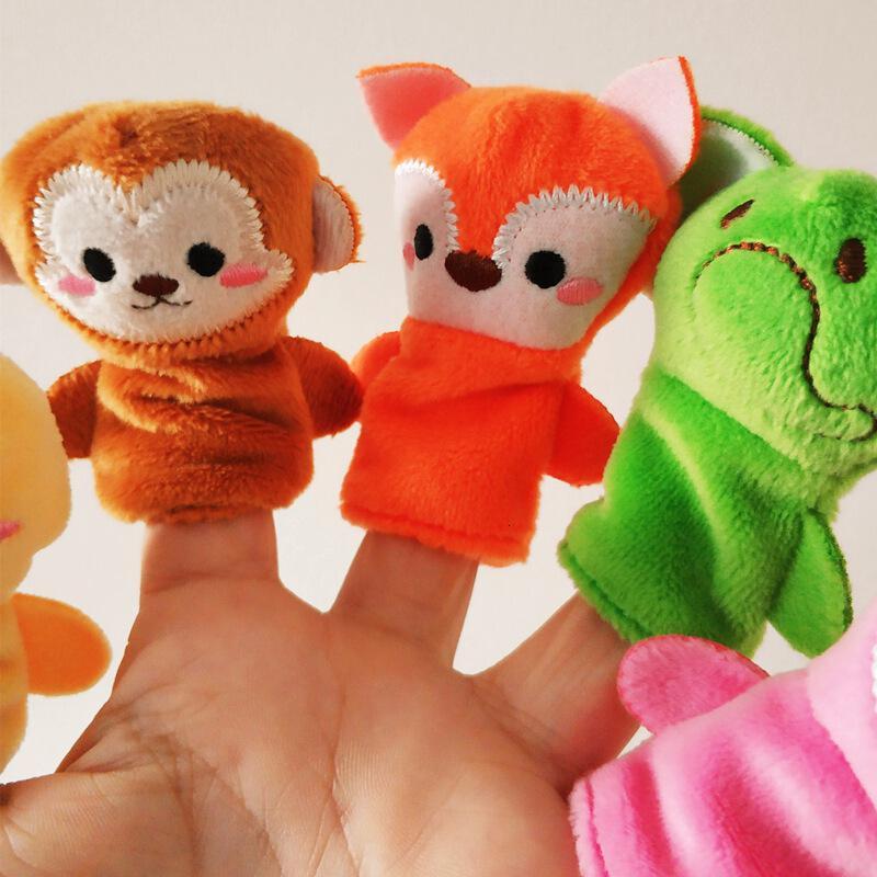 套手指玩偶婴儿手指偶宝宝动物手偶互动玩具幼儿园手指故事玩偶教具