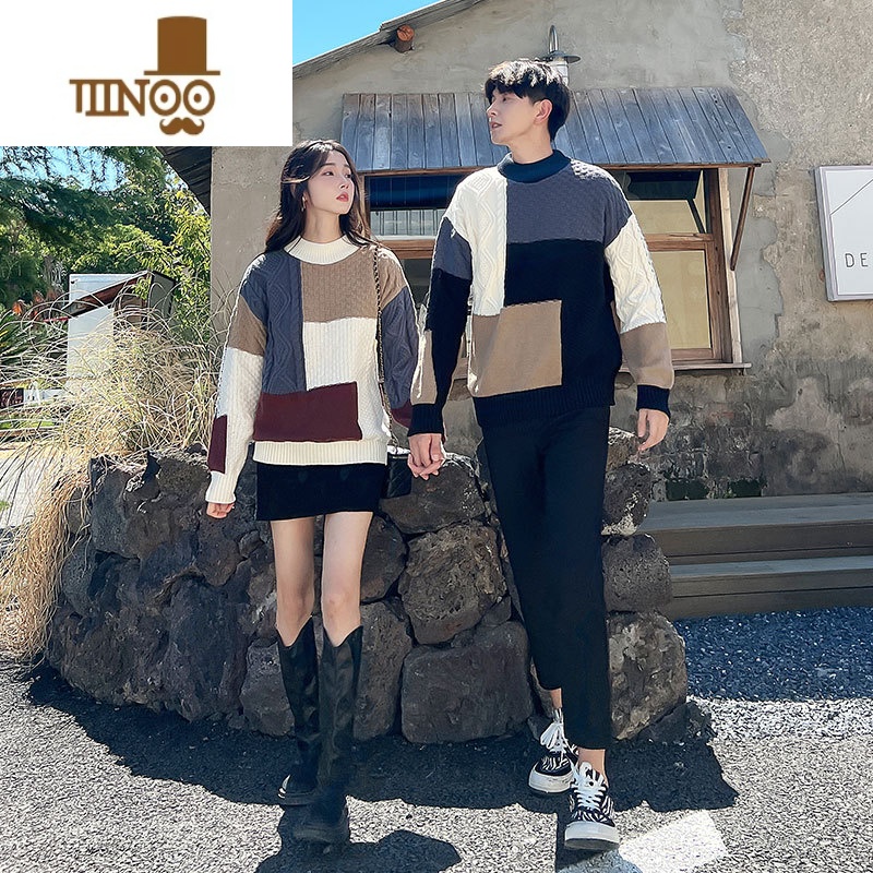 YANXU2023年新款情侣装毛衣针织衫男不一样的气质roora法式潮流高清大图