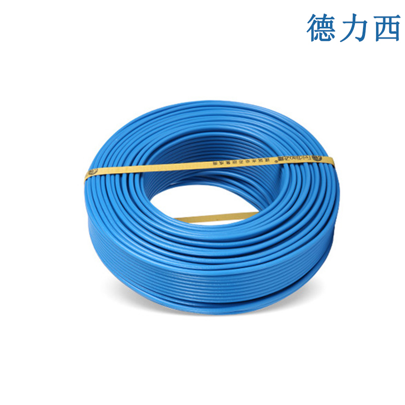 德力西 塑铜线 BV 6平方 100米/卷 (单位:卷) 蓝色