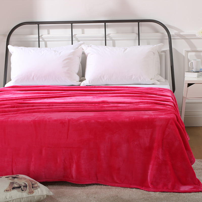 御棉堂(ladysoft)法兰绒毛毯-玫红报价_参数_图片_视频_怎么样_问答