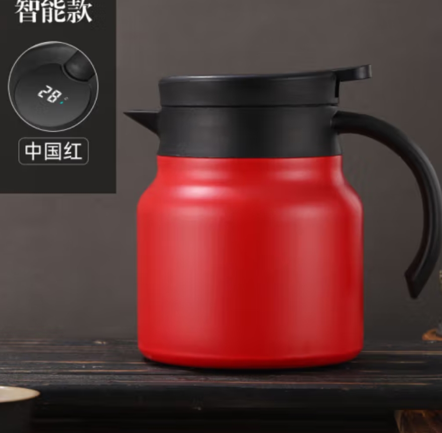 维米仕(vimees)智能温显焖茶壶800ml 红色VM-H051高清大图