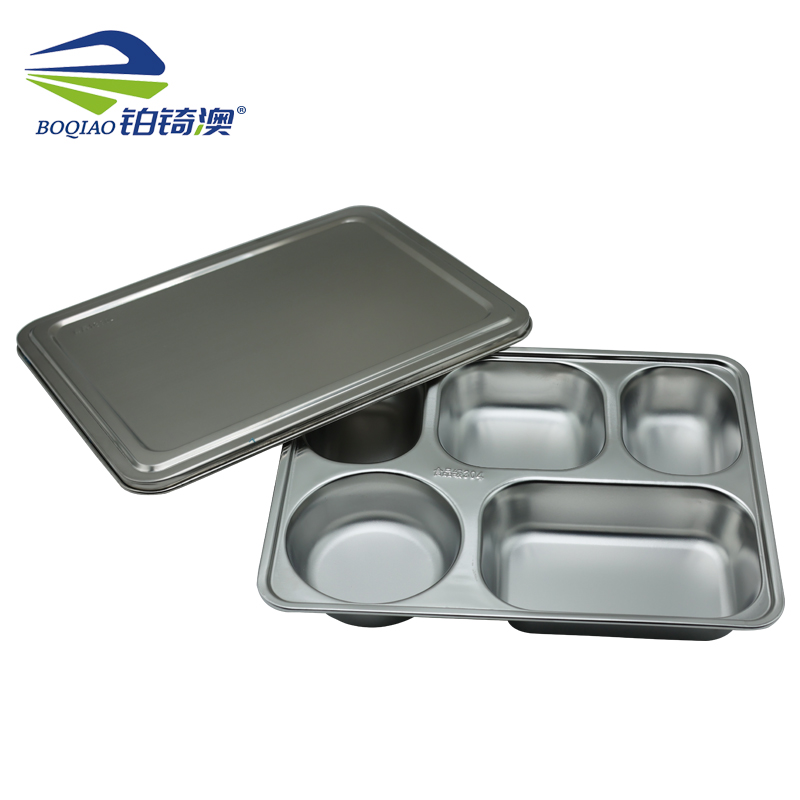 带盖五格餐盘 28*22*4.2cm/套 28*22*4.2cm