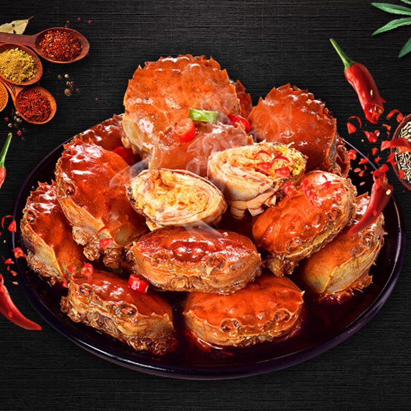 [礼盒]浓鲜时光盘锦河蟹大闸蟹稻田蟹活蟹1388型母蟹3.0两公蟹4.0两各4只共8只螃蟹图片