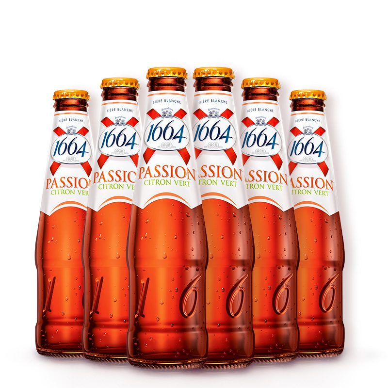 法国原装进口1664玫瑰rose啤酒1664果味克伦堡凯旋250ml6瓶装视频