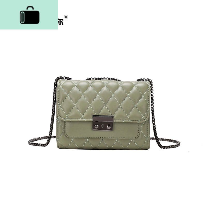 包包女2020新款韩版女学生斜挎小包女迷你小方包菱格链条包女包NEW LAKE女士单肩包图片