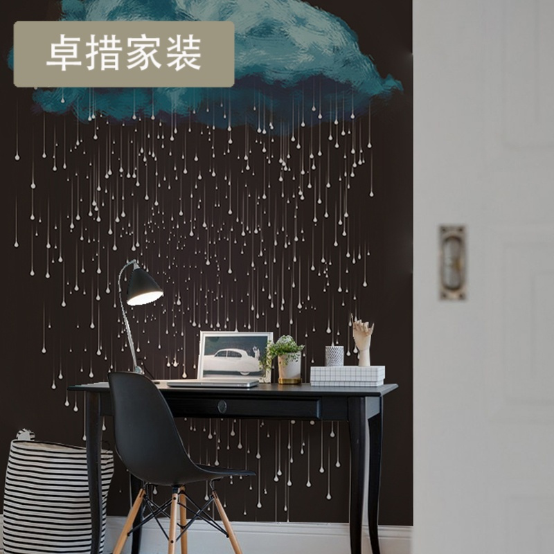 星空壁纸玄关客厅电视背景墙墙纸无纺布定制无缝墙布壁画壁布壹德壹