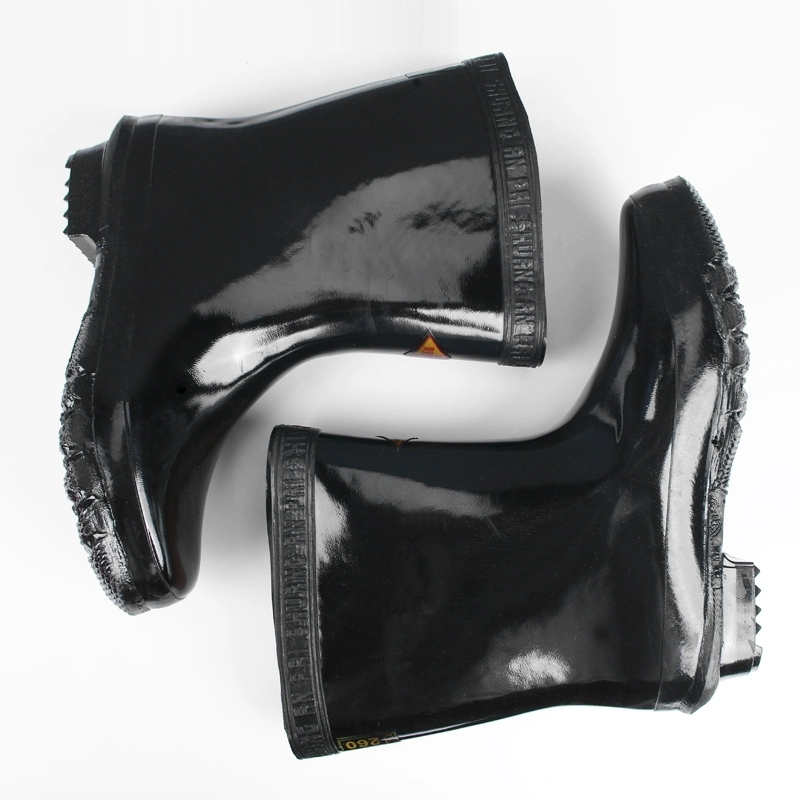 双安 高压25kV橡胶绝缘靴电工雨靴 防电橡胶靴 耐磨防滑雨鞋高清大图