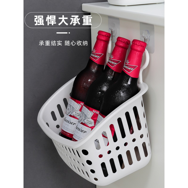 家柏饰(CORATED)可叠加卫生间收纳挂篮浴室收纳篮壁挂置物篮洗澡篮子杂物小收纳筐高清大图