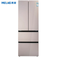 美菱(MELING)BCD-362WPB 362升精控变频冰箱 风冷无霜 法式多门(雅绸粉)雅典娜 玻璃面板