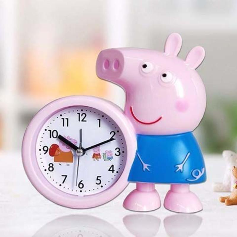 闹钟学生小猪佩奇卡通儿童闹钟床头表创意可爱简约闹钟书桌小闹钟
