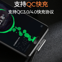 机乐堂 type c接口数据线 弯头编织游戏手机充电器线 支持三星OPPO小米vivo华为 1.2米 蓝色