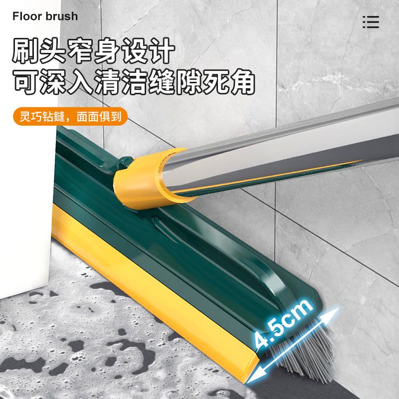 [补贴10%]地缝刷洗地刷地刷子浴室洗墙瓷砖清洁长柄厕所无死角卫生间地板刷图片