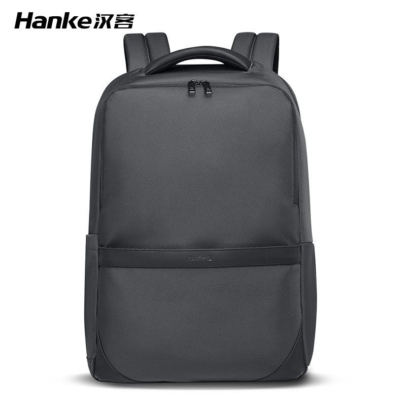 汉客出差商务版双肩包男士轻便电脑包大容量后背包旅行学生书包高清大图
