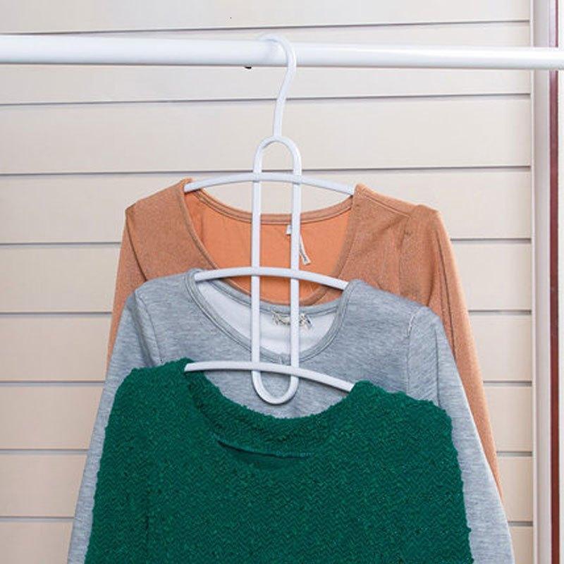 [一个装买二送一]纯色加粗多层多功能衣架 衣服架 防滑 服装店挂衣架衣柜衣挂生活日用家居家用洗晒用品