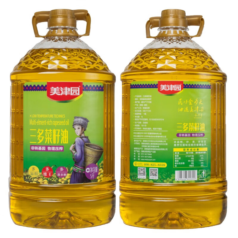 美津园三多 菜籽油5L高清大图