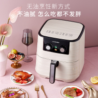 利仁(Liven)空气炸锅家用多功能无油煎炸无烟大容量双锅热空气循环不粘烤架易清洗自动断电KZ-J5502