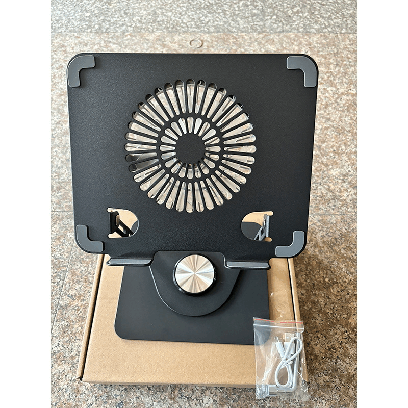 优诗提念YSTN-ZJ05 电脑升降支架(磁吸式风扇)(计价单位:个)黑色图片