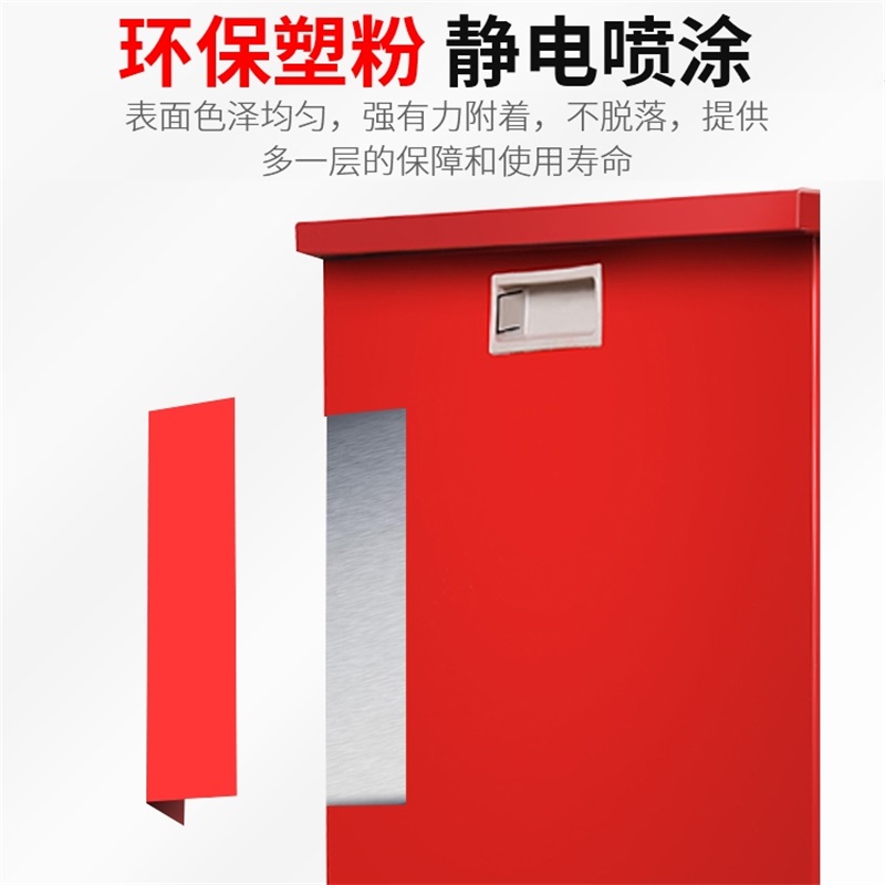 易企采 40*40*40CM消防专用沙箱防火防汛工厂加油站灭火黄沙沙袋砂箱高清大图