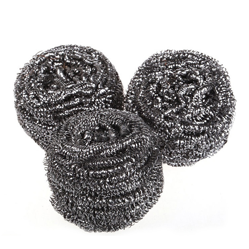 金太洋厨房洗碗钢丝球清洁用品厨房钢丝球不锈钢清洁球锅刷洗碗刷钢丝球 10个钢丝球独立包装高清大图