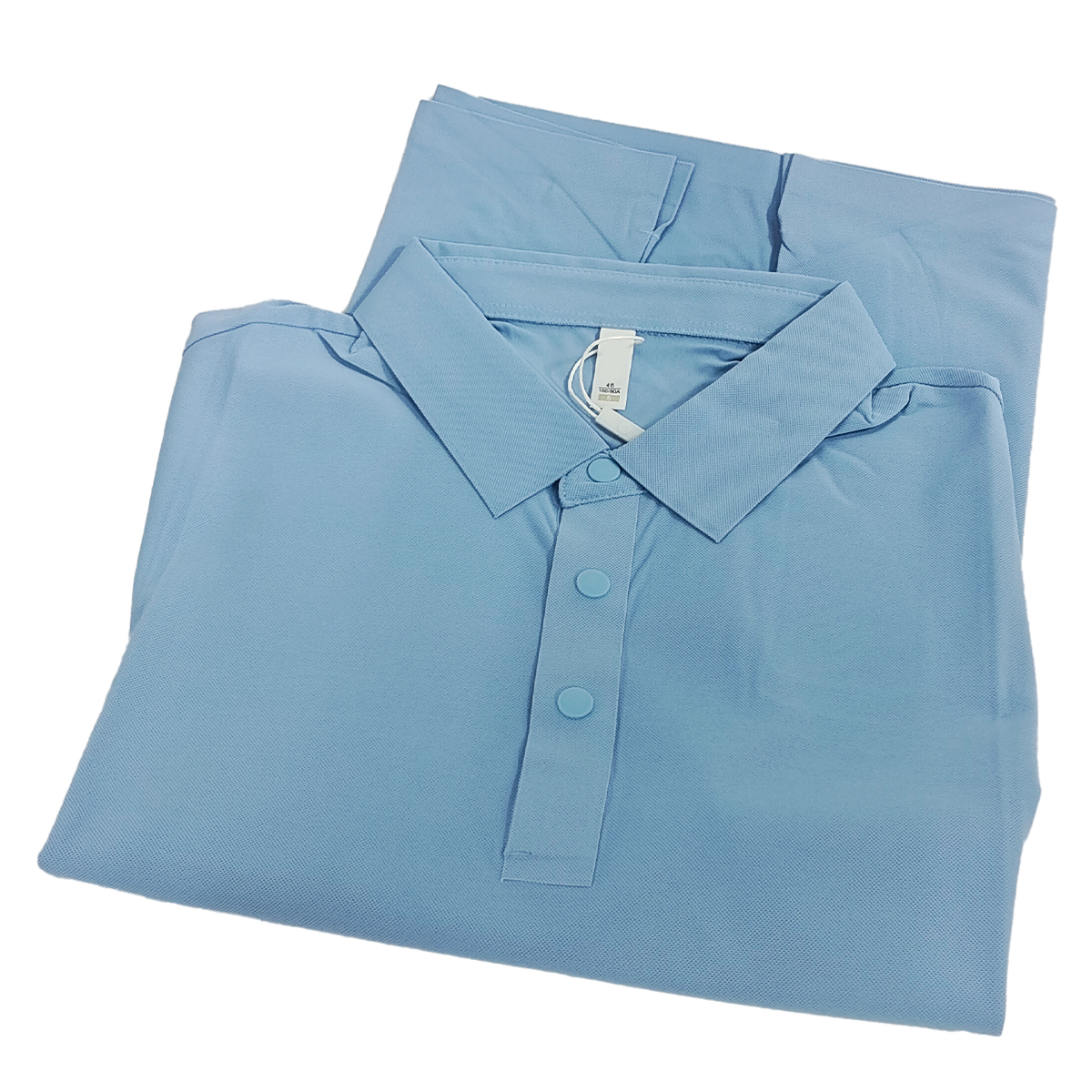 鸽护 短袖POLO定制 抗皱天蓝 件高清大图