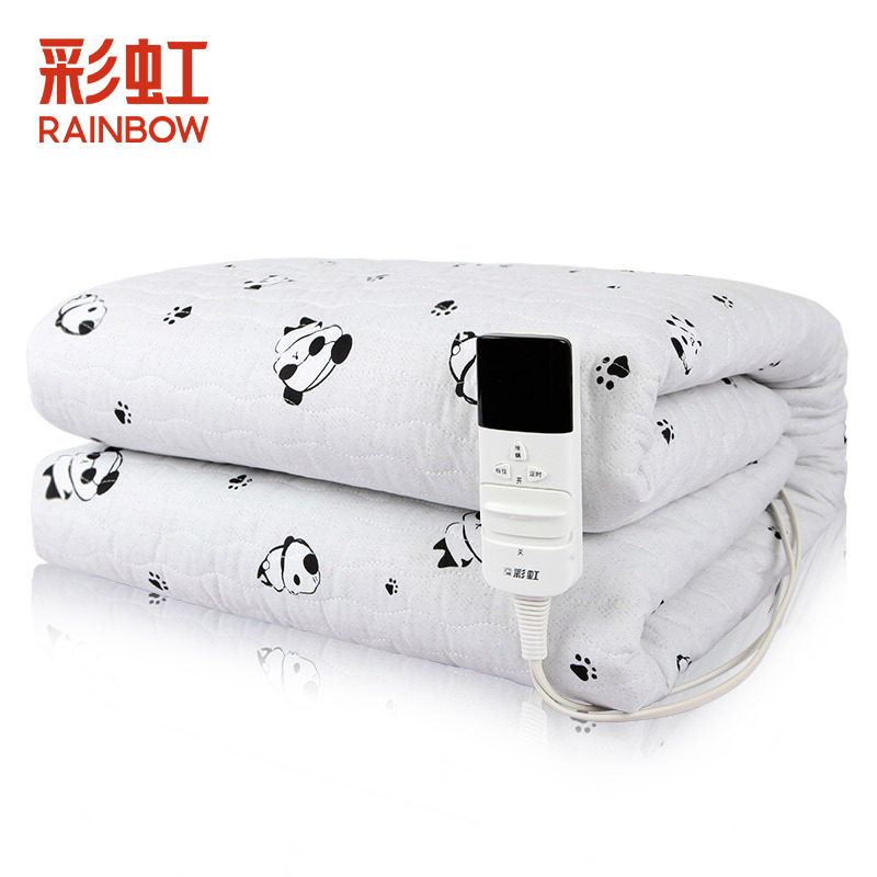 彩虹rainbow电热毯16米10米单人单控小型防水温控电褥子学生宿舍除湿