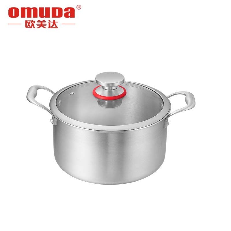 欧美达(omuDa) 欧美达316不锈钢汤锅家用煮锅双耳锅燃气电磁炉双耳锅 26cm 7.5L高清大图