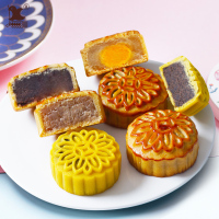 广式迷你小月饼巧克力味月饼10枚/组学生小零食传统糕点小吃