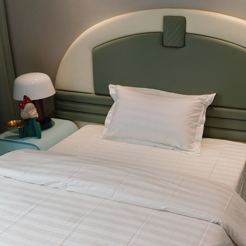 福芳白色条纹三件套160*210cm/套