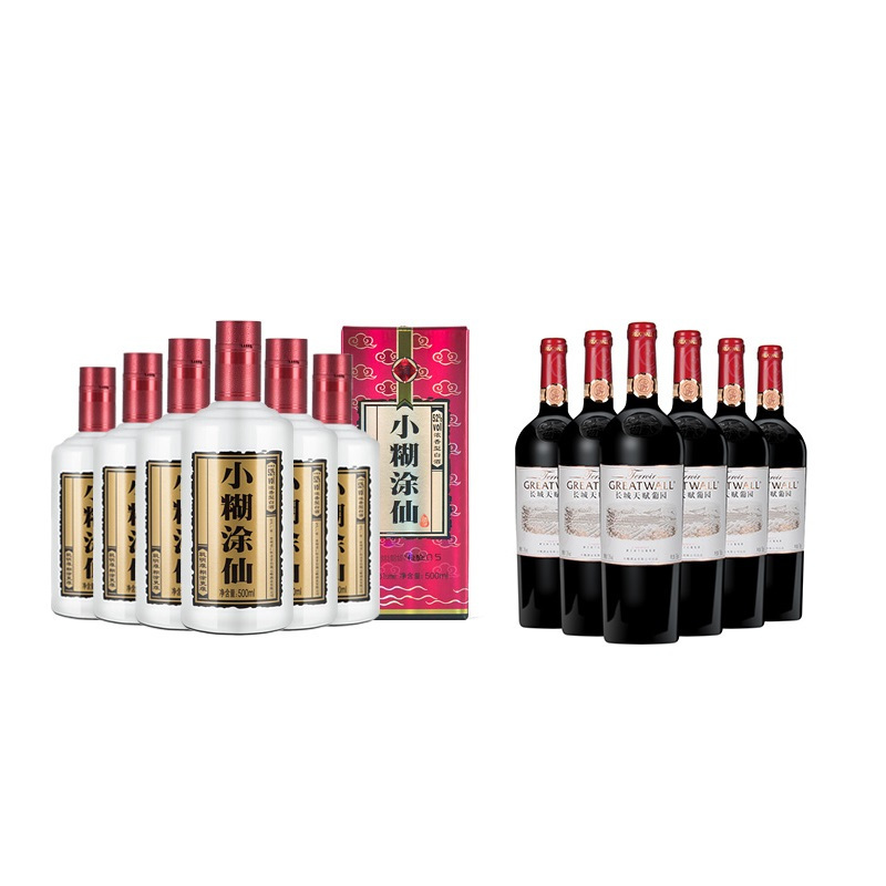 葡萄酒 套餐 小糊涂仙 商超版 52度500ml 6 箱装 长城天赋葡园干红葡萄酒750ml 6 箱装 价格图片品牌报价 苏宁易购苏宁自营