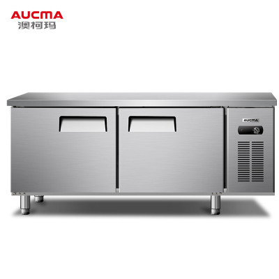 澳柯玛(AUCMA) 1.5米全冷藏工作台商用厨房冰箱不锈钢平冷操作台冰柜 HC-15X8J