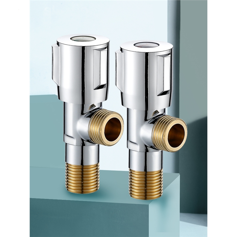 三角阀铜冷热水家用三头通一进二双出304不锈钢回固4分止水阀门开关