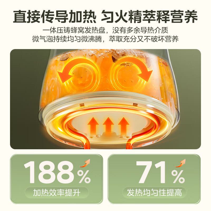 美的(Midea)养生壶0胶水煮茶壶烧水壶花茶壶10大功能12h恒温11档控温保温煮茶器1.5L YS15P304图片