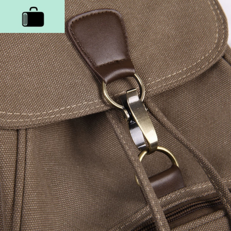 双肩包女帆布新款复古时尚韩版学生大容量潮牌小清新旅行背包NEW LAKE