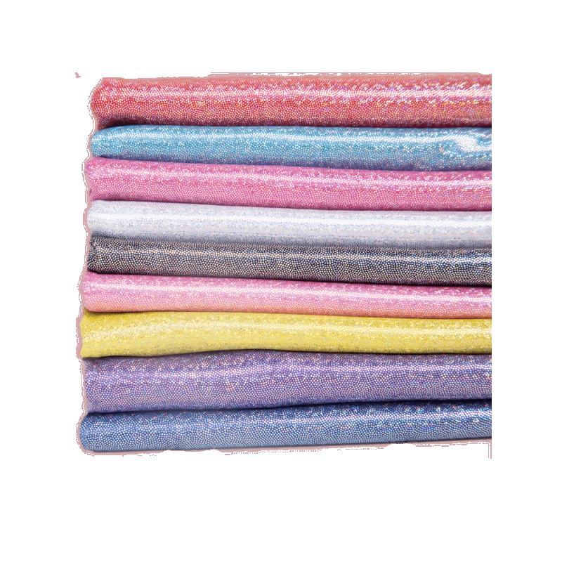 家柏饰(CORATED)镭射幻彩布料 七彩烫金布背景布反光演出服diy面料星星纱 雾紫色/1米价高清大图