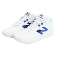 新百伦(New Balance)男棒球鞋轻量透气专业训练缓震耐磨防滑外底 White_×_Blue 46.5