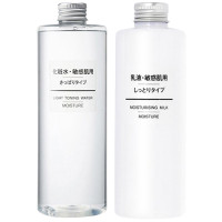 日本直邮【保湿型】MUJI无印良品 水乳套装200ml+200ml面部护肤套装礼盒 控油补水滋润 各种肤质通用 日本进口