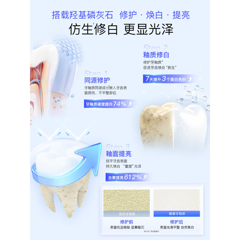 舒客天然酵素牙膏 美白牙齿清新口气 3支共360g口味包装新老随机高清大图