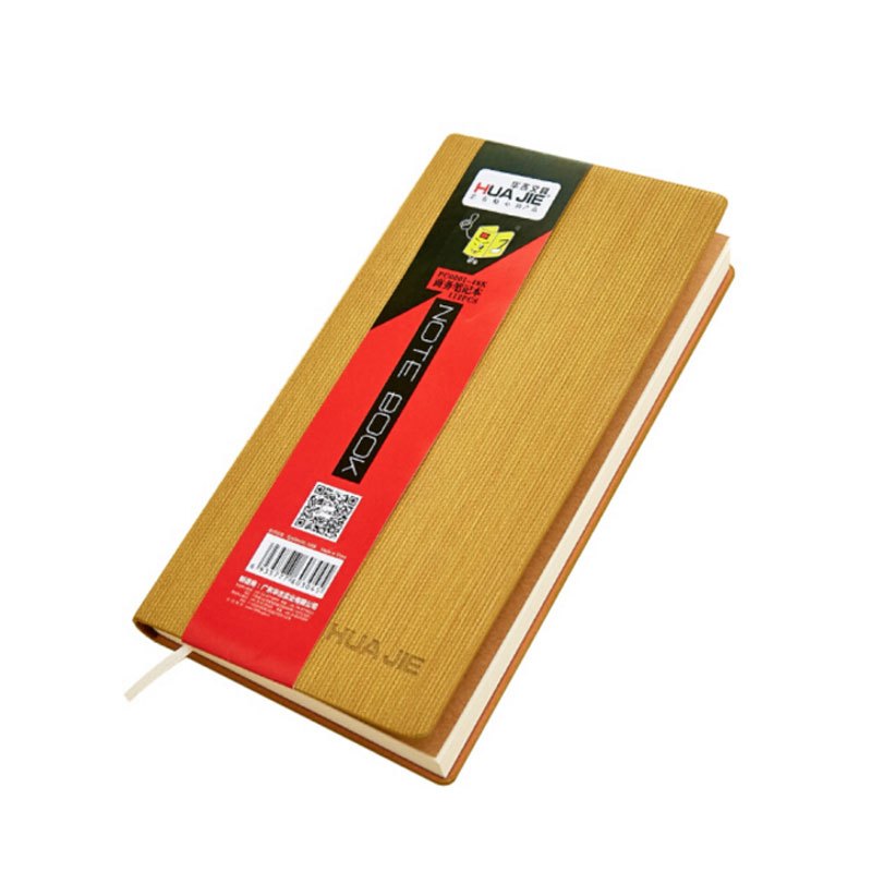 HUA JIE华杰 6本装 PC0001-25K高档变色皮革加油边 商务高档变色皮革加油边皮抄本皮革本笔记本