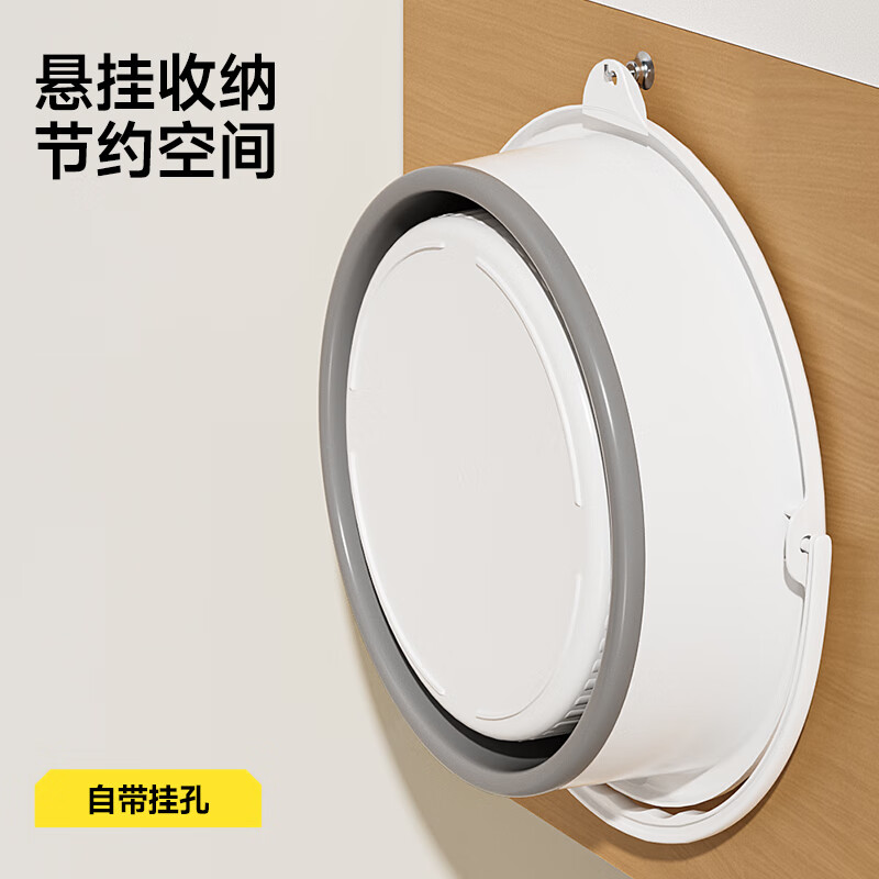 五月花折叠水桶17L便携式宿舍洗衣桶可户外旅行便携水桶洗车高清大图