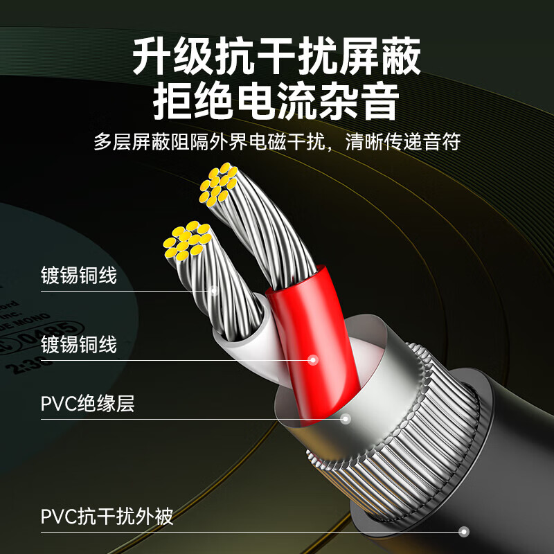 山泽 数字光纤同轴音频转换器 连接双莲花2RAC音响功放SPDIF转模拟3.5mm通信 ZBK-01高清大图