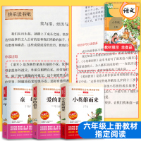 人教版同步老师推荐全套3册正版 小英雄雨来爱的教育童年高尔基六年级上册必读课外书小学生课外阅读书籍快乐读书吧儿童暑假读物