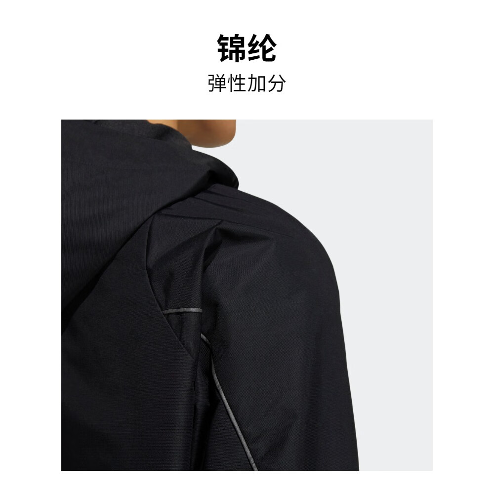 阿迪达斯 （adidas）春季男子运动休闲夹克外套HY5831黑色高清大图