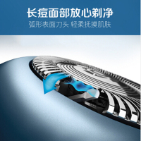 飞利浦（Philips） 电动剃须刀 S6580/11 干湿两用三刀头全身水洗 旋转式刮胡刀 高端剃须 钢琴黑